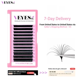 Veyes Inc Einfach Fanning Wimpern Extensions Veyelash Russische Volumen Wimpern Schnelle Blüte Austomatic Blüte Natürliche Make-Up Schönheit