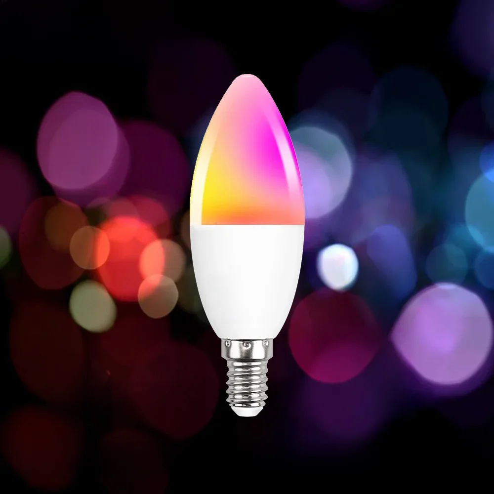 Ewelink E14 inteligentna żarówka Led Wifi Zigbee RGBCW lampa świecowa współpracuje z Alexa Amazon Google Home Yandex Alice Smartthings — zdjęcie 2