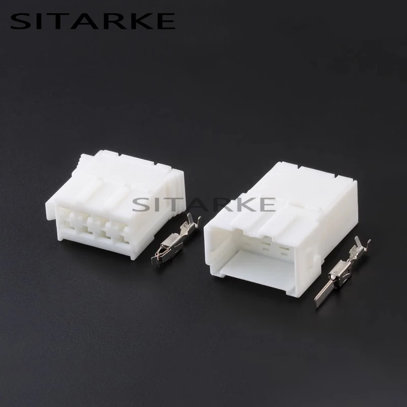 

5 Sets 8 Pin Male Female 3.5mm Series Automobile Electrical Wiring Connector Waterproof Auto Plug for Ford 969191-1 927365-1