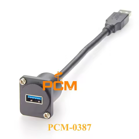 USB 3.0 D series patch panel mounting cable female to male extension cable for XLR panel mount and Flange mount