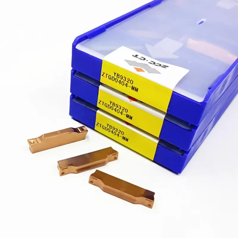 ZCC.CT الأصلي كربيد الحز إدراج ZTBD02002 ZTED02503 ZTFD0303 ZTGD0404 ZTHD0504 ZTKD0608 ZTLD0808 ملليمتر YB9320 YBG205