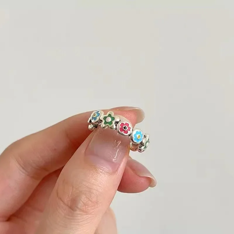 Mode 925 Sterling Silber unregelmäßigen personal isierten Ring glänzenden Fingerring Party Geschenk