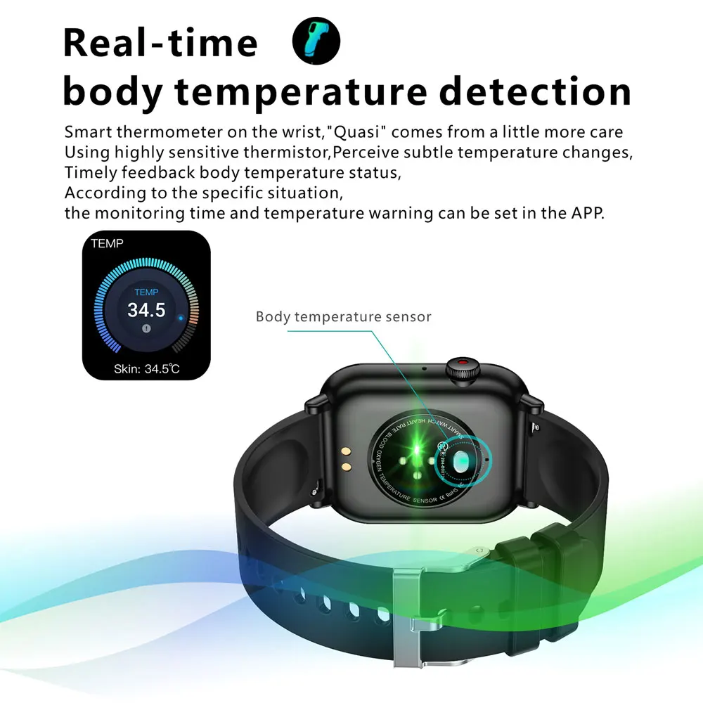 2023New Smart Watch Men Women Hi-Fi Calling Sport Watches Blood Perssure Monitoring Temperatur Waterproof Smartwatch For Samsung