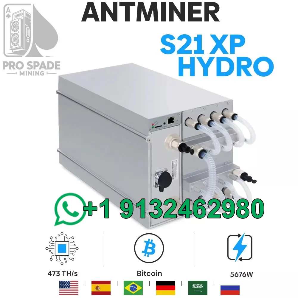 SM Auténtico Oferta caliente Bitmain Antminer S21 XP Hyd 473Th/s BTC Miner ASIC