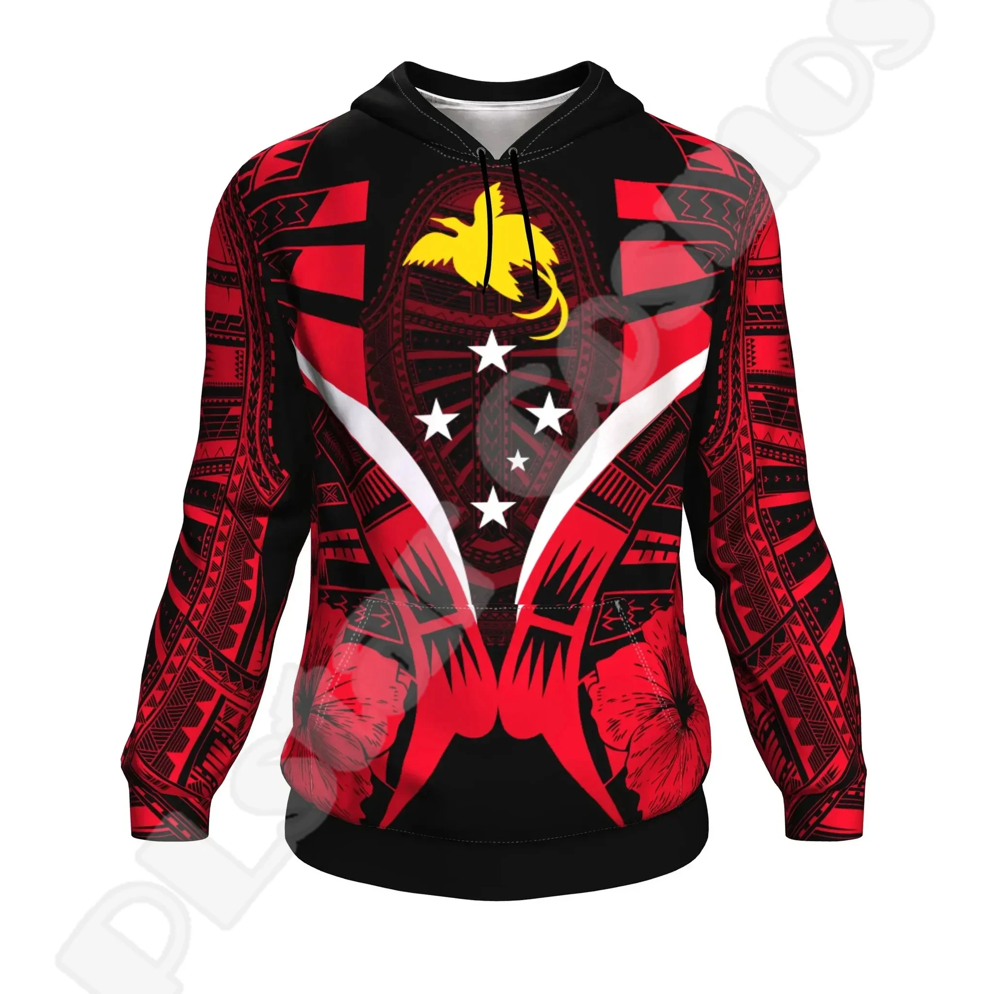 

NewFashion Islands Country Flag Papua New Guinea Culture Tribal Tattoo Retro 3DPrint Pullover Harajuku Casual Hoodies Jacket M12