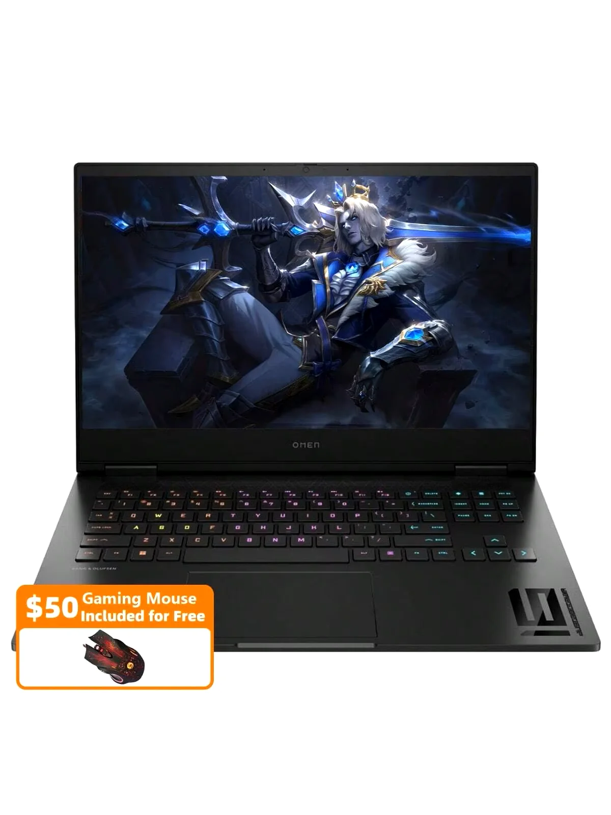 HP Omen 게임용 노트북, 인텔 코어 i9-13900HX,64GB RAM,4TB SSD, 지포스 RTX 4060, 윈도우 11 홈, 블랙, 게이밍 마우스 포함, 16 인치