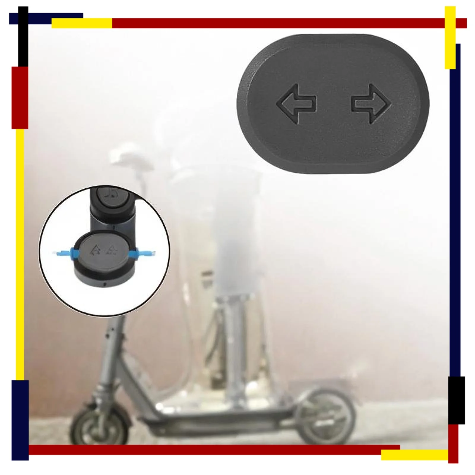 

Кнопка указателя поворота для электрического скутера, левый и правый переключатель света для электронного велосипеда, аксессуары для электромобилей, фитинги