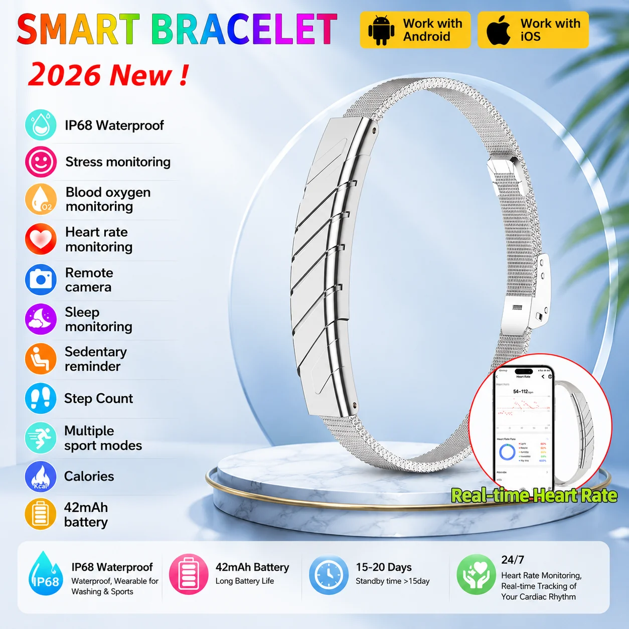 Choice LIGE New Smart Watch Sleep Monitoring Lightweight Band IP68 Watetproof Smart Bracelet Multiple Sports Modes smart watches