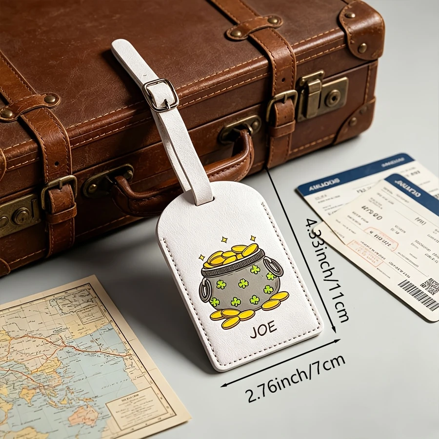 Custom Engraved Name Savings Bank Luggage Tag, Suitcase Label, Travel Gift for Wedding, Birthday and Bridesmaid Occasions