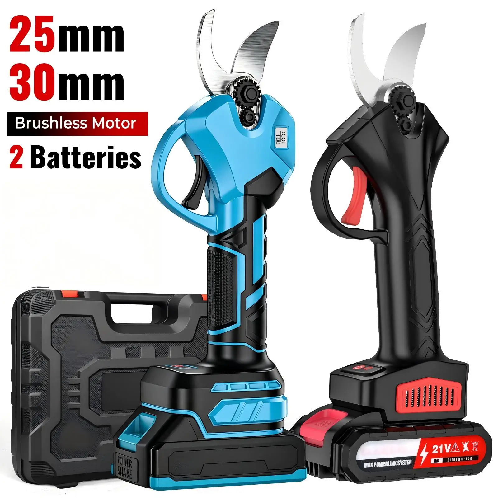 25/30MmBrushlessElectricPruningShearsCordlessRechargeableTree&BonsaiCutterIdealForGardenParkFarmOrchardAndGreenhouseWorksAsGrapeCutterTreePruner&GardenShear.-AliExpress1420