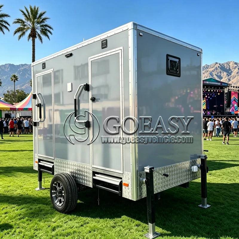 Toilet Traile Outdoor Customized High end With Portable Toilet Trailer Equipped With Ventilation System For Large-scale Events