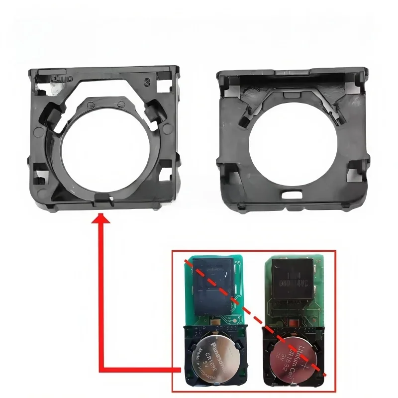 Circuit imprimé de clé intelligente de voiture, 2 pièces, support de batterie 1632 adapté à Toyota Subaru Lexus 6920 5290, emplacement de batterie, fixation de batterie