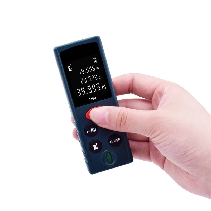 Heipoe 60m 80m 100m Digital Laser Distance Meter Measuring Area, Volume, Pythagorean theorem Laser Rangefinder With LCD