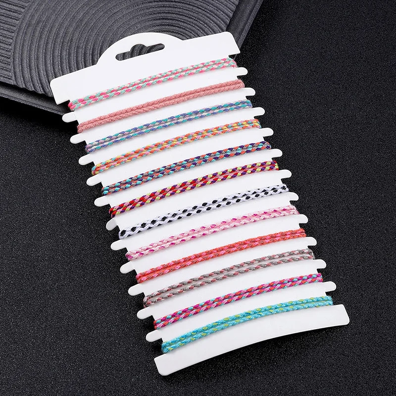 12Pcs/set Friendship Bracelet Wave hand-woven bracelet waterproof rope surfer adjustable Bohemian hand rope