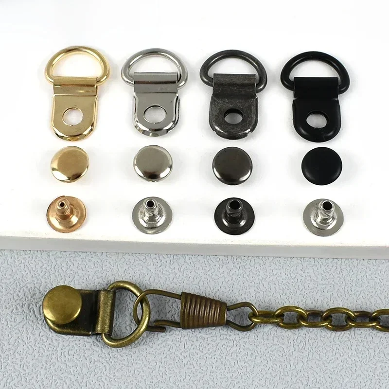 10/20/50 ensembles 9*14mm métal D anneau boucle randonnée escalade bottes connecteur fermoir sac sangle chaussures mousqueton Installation ongles artisanat