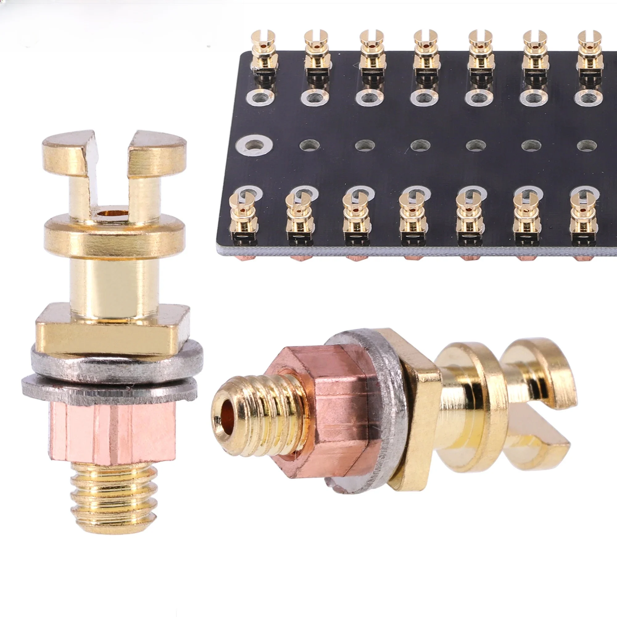 DIY projekt wieżyczka lug Strip Tag pokładzie wieżyczka tablica zaciskowa miedzi pozłacane wieżyczki dla Audio wzmacniacz lampowy zestaw DIY — zdjęcie produktu 7