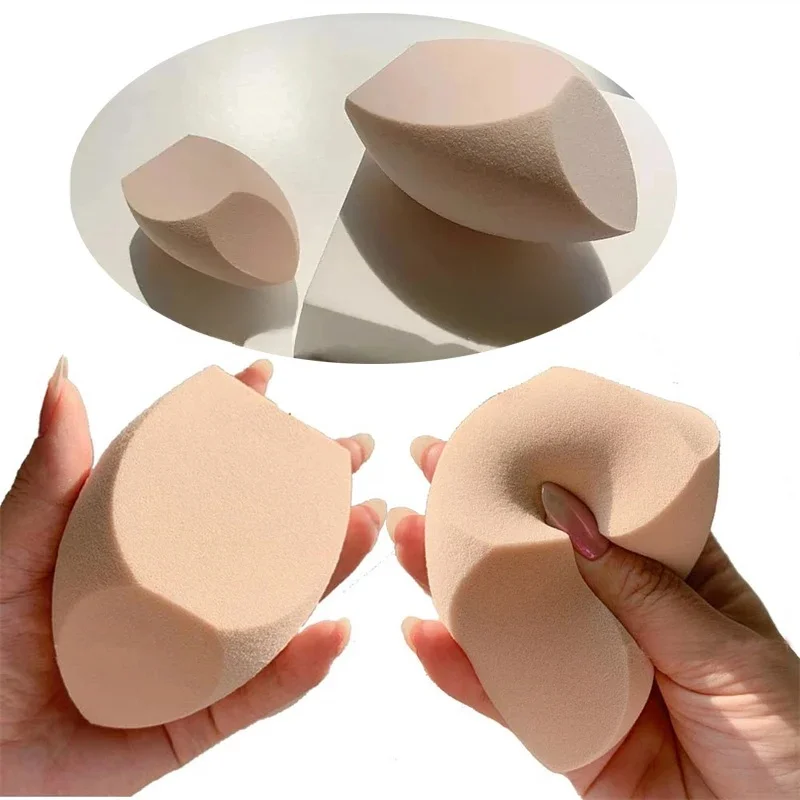 1/2Pcs Bardzo duża gąbka do makijażu Podkład kosmetyczny Podwójne zastosowanie Miękkie puszki do pudru Korektor Beauty Sponge Blender Puff do makijażu — zdjęcie 2