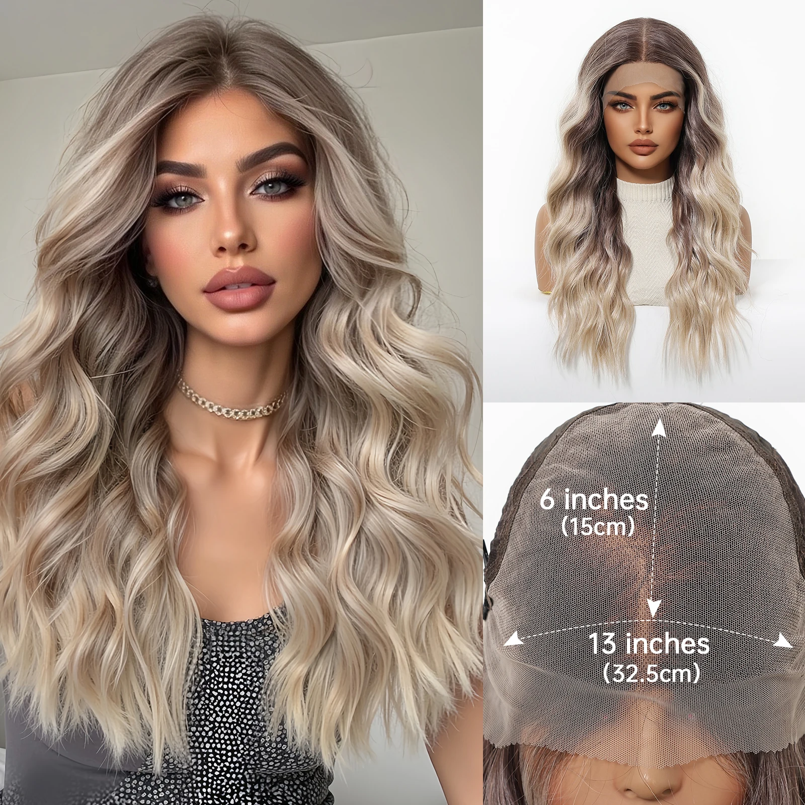 haircube-13x6-lace-front-wig-brown-balayage-long-body-wave-synthetic-wig-heat-resistant-wigs-for-women-daily-cosplay-halloween