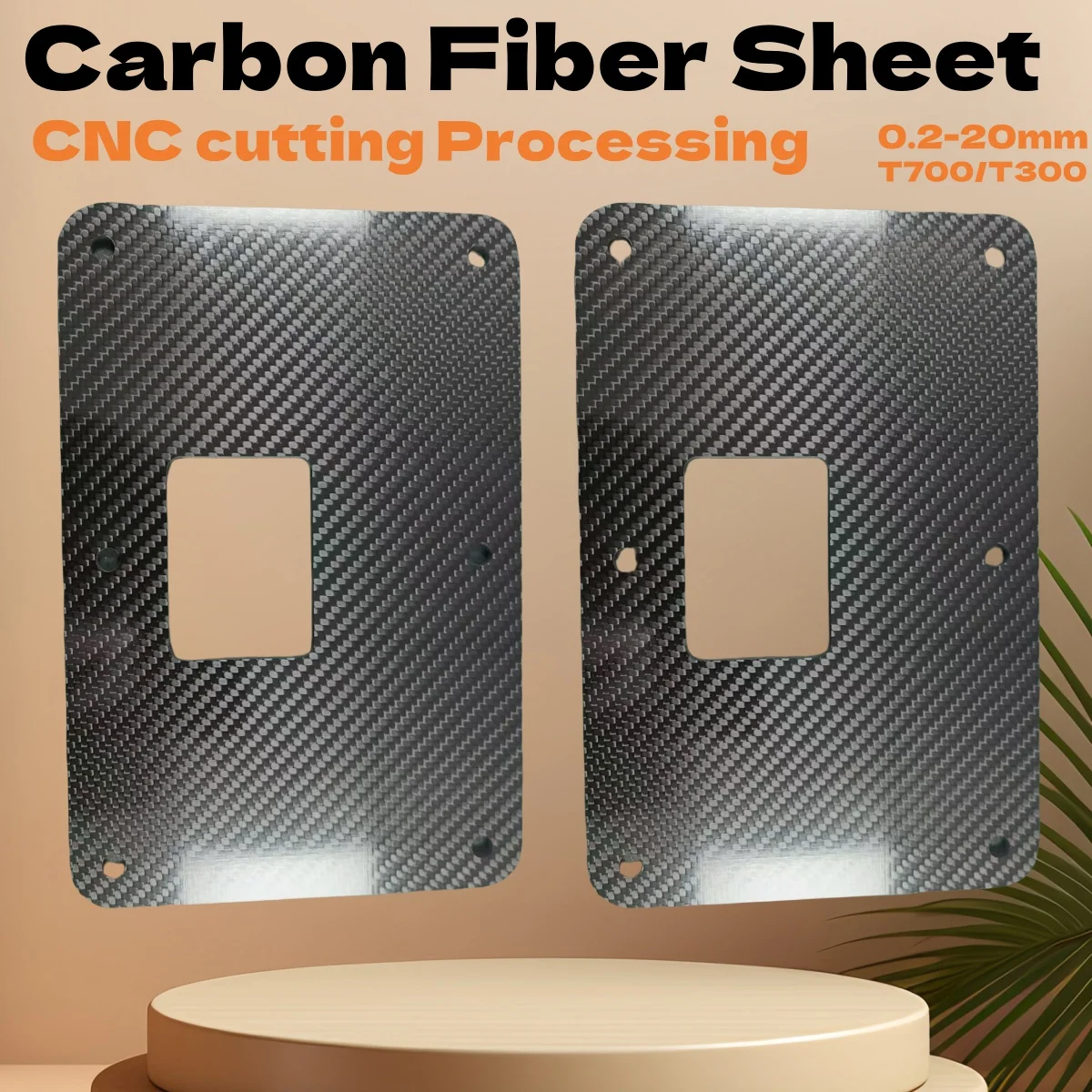 0.2-20m คาร์บอนไฟเบอร์แผงแผ่นกระบวนการสําหรับเครื่องบิน RC Drone อะไหล่ที่กําหนดเองเครื่องจักรกล CNC Milling Matte glossy Twill