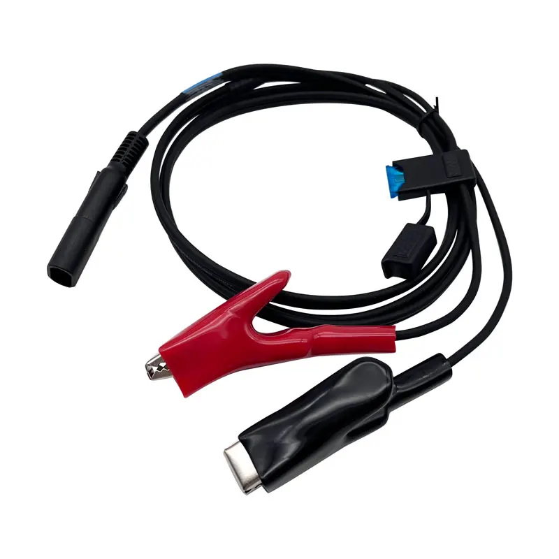 Kabel Daya Pengganti A00400 untuk Trimble dengan Klip Buaya Tugas Berat Berkabel Ke Konektor 2-Pin Betina