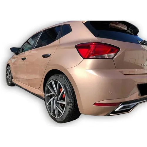 For Seat Ibiza Mk5 Side Skirts Threshold 2017 - 2020 Sill Trim Car Styling Auto Universal Spoiler Mud Flaps Lip Splitter