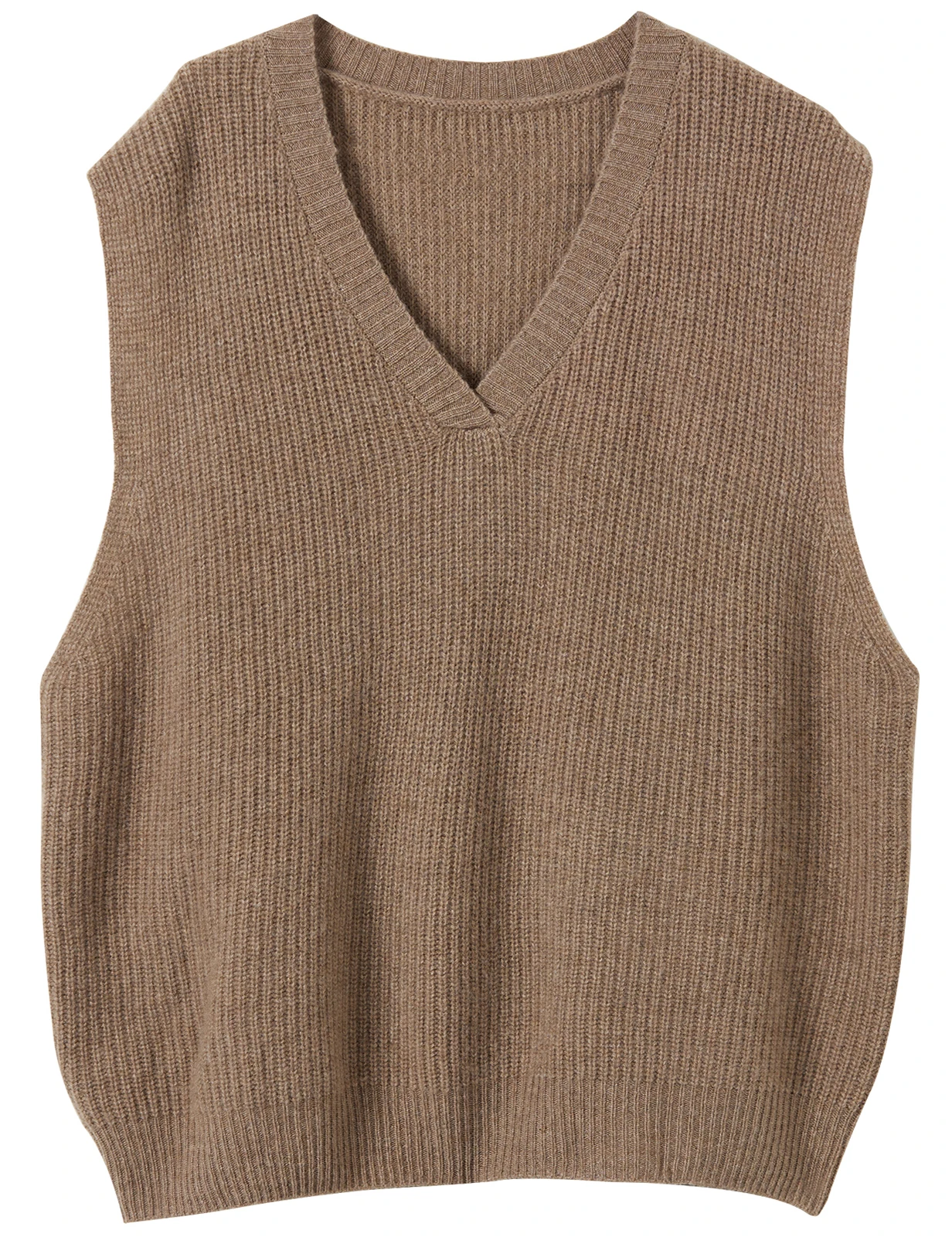 LONGMING Women's Sweater Vest 100% Merino Wool Sweater Vest V Neck 2023 Fall Winter Warm Sleeveless Knit Pullover Female clothes