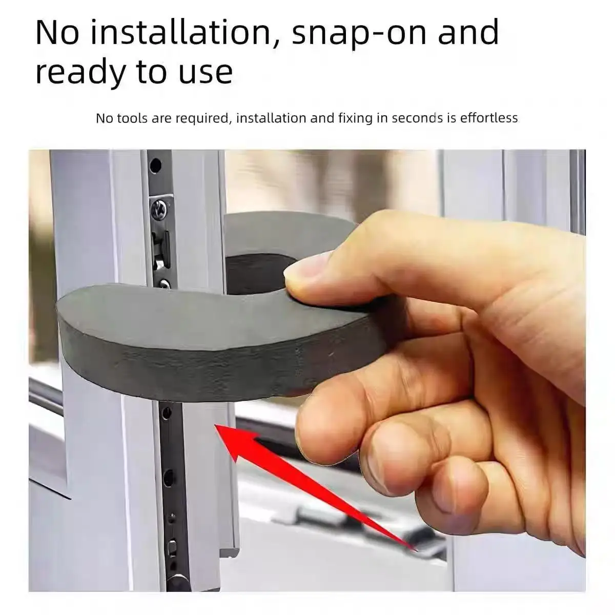 

SafeTots EVA Lightweight Anti-Pinch Door Stop Child Injury Prevention Buffer Pad for Home Doors Drawers Kitchen Cabinets Electri