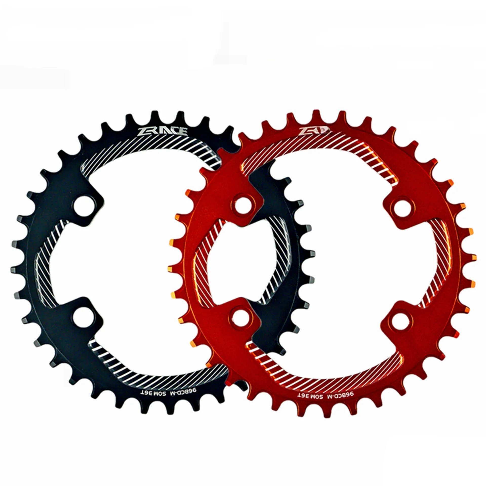 AliExpress ZRACE BCD96-M Chainrings MTB Round Chainring Chainwheel Asymmetrical Narrow Wide Teeth 32T/34T/36T/38T for M8000 M7000 M6000