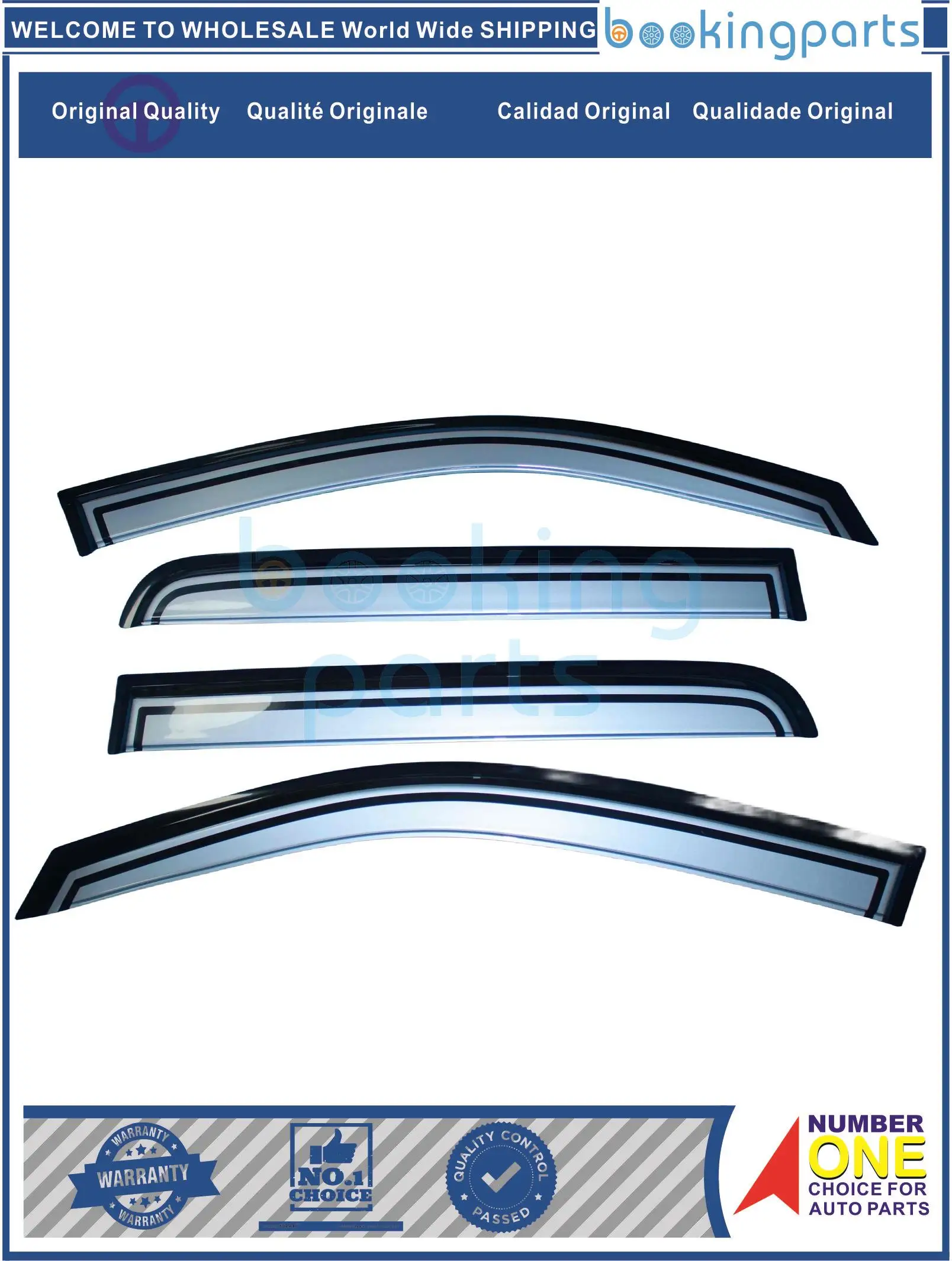 RAV51381(CHROME),THV12DVS,D0051381,DOO51381[CHROME] Rain Visor For TOYOTA HILUX VIGO 2012 1KIT=4PCS [TYPE2]