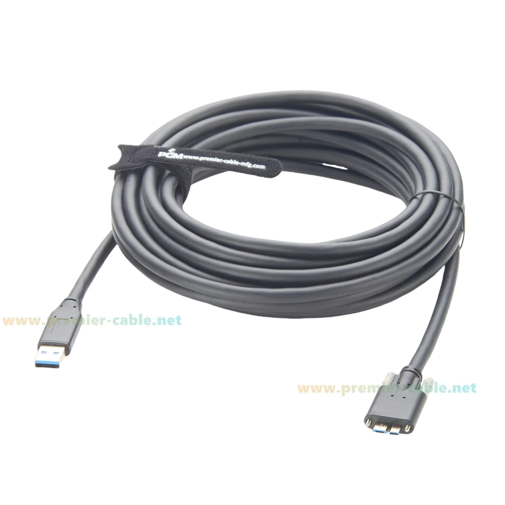 برغي لوحة جبل نشط USB 3.0 تمديد كابل نوع ذكر إلى مايكرو USB ذكر مكرر الحبل مع شرائح مكبر صوت أحادي