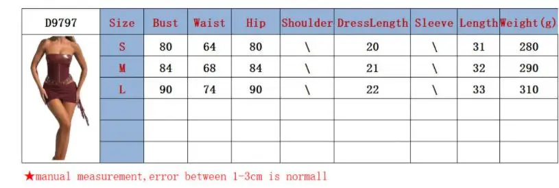 SKMY Clothes For Women Sexy Leather Patchwork Lace-Up Open Back Strapless Tops Wrapped Hip Skirt Sets Two Piece Outfits
