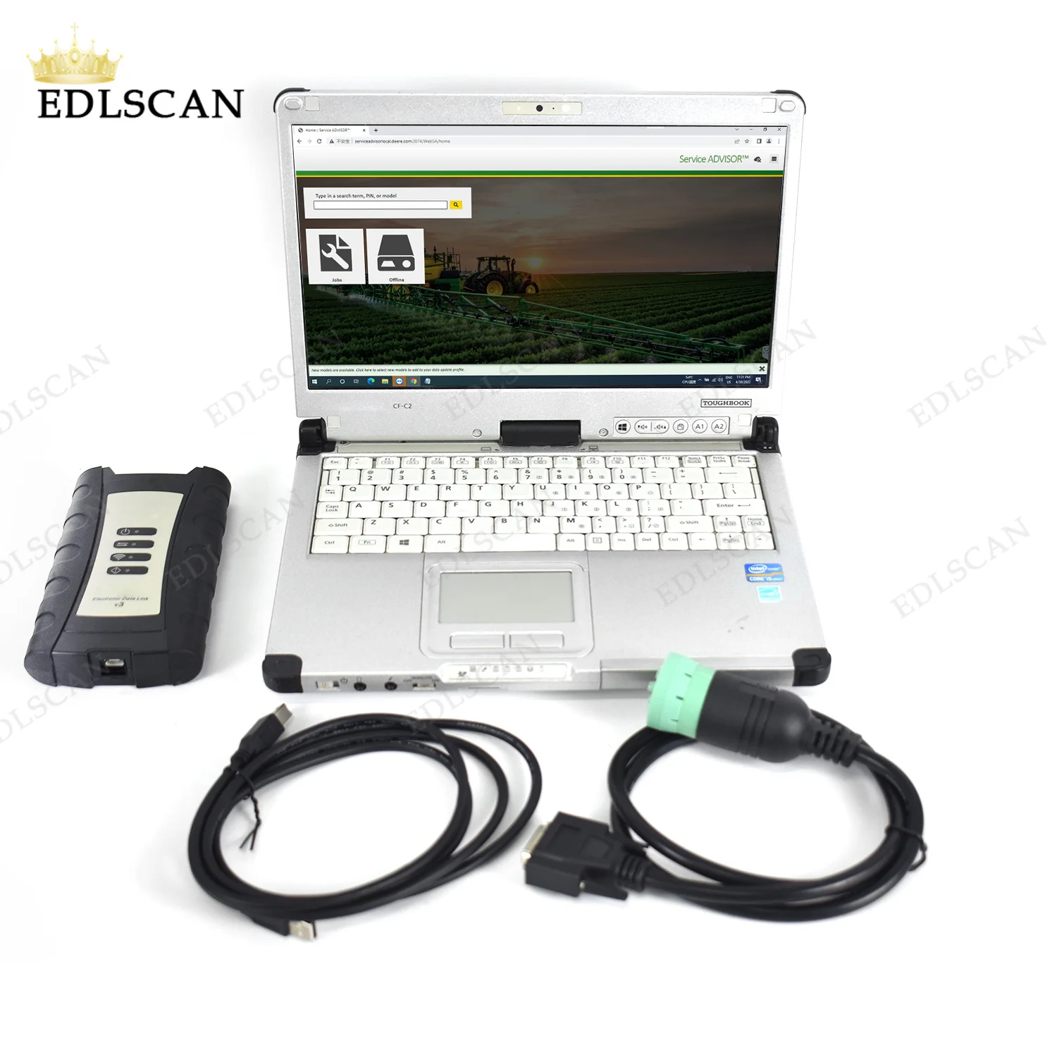 

Electronic Data Link V3 Service Heavy duty Agricultural for EDL V3 SSD agricultural construction with CFC2 laptop diagnostic too