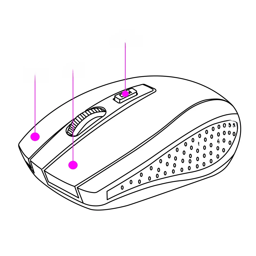 Mouse 2.4 USB+Wireless Portable and Easy To Use 7500 Office Gaming Mouse Notebook Optical Laptops Accessories  Mouse Pad