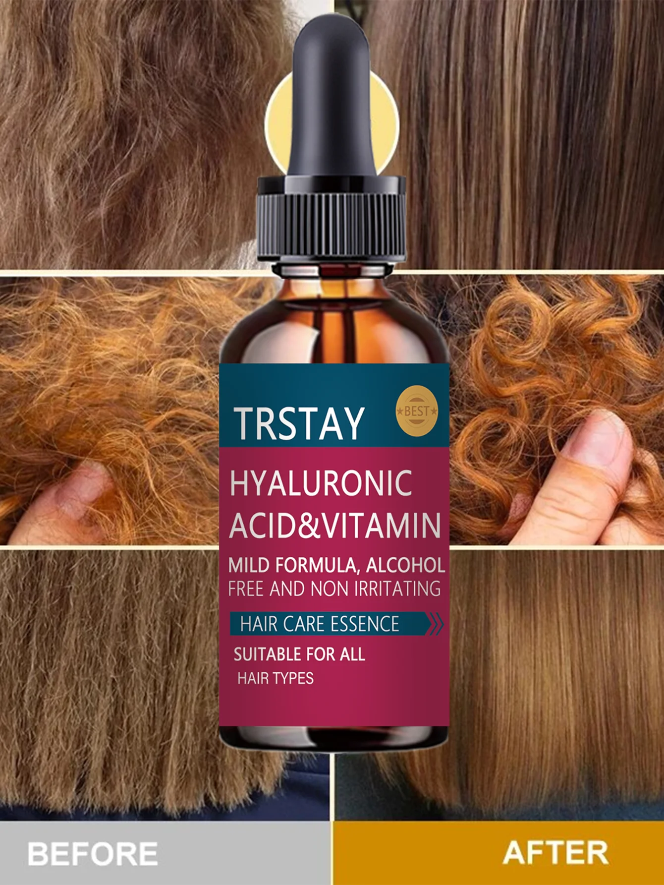 Moisturizing hair treatment oil deeply hydrates repairs dry damaged hair reduces frizz enhances softness strengthens hair for sm - Image 4