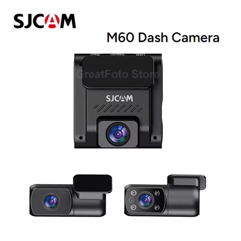 كاميرا داش SJCAM M60 4K مع نظام تحديد المواقع، 170 ° زاوية واسعة، كشف الاصطدام، رؤية ليلية –للسيارة والدراجات النارية #4
