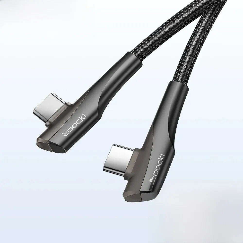 Toocki 60w 100w usb typ c 90 grad dual ellenbogen daten kabel für huawei xiaomi samsung realme