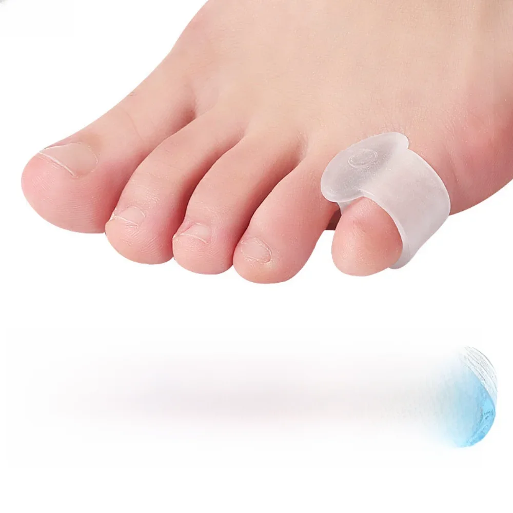 RHBJ nowy 2 sztuk = 1 para Separator palec pielęgnacja stóp Protector silikonowy palec u nogi ortopedyczny korektor haluksów koślawych do Pedicure — zdjęcie 2