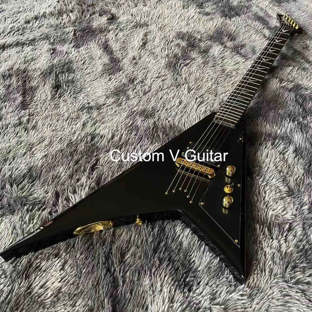 Custom Jack Limited Edition MJ Series Rhoads Electric Guitar in Black with Active Pickup