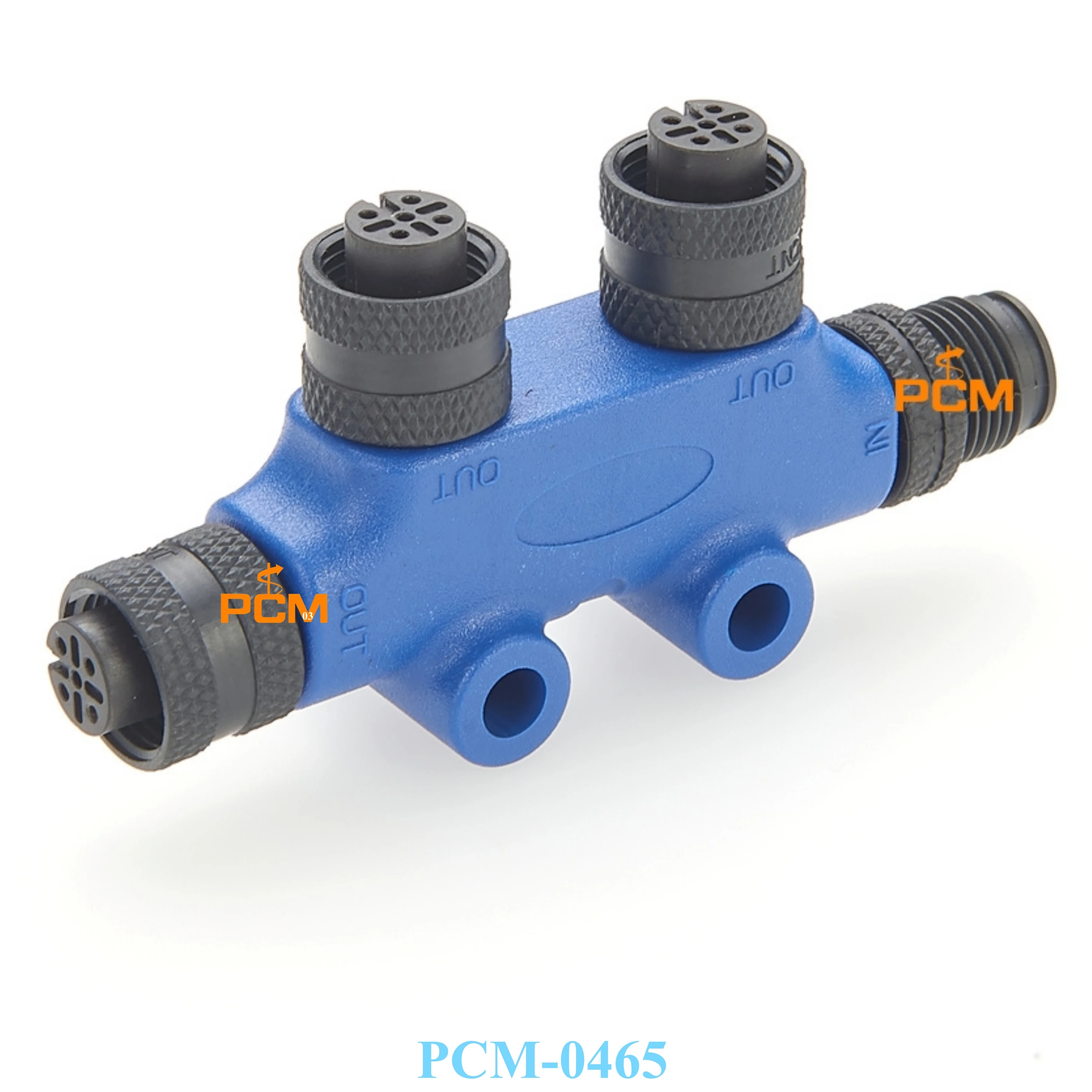 

4Port 2 Way Joiners 5Pin M12 Thread IP67 Waterproof NMEA 2000 N2k Tee T Connector for Garmin Lowrance Simrad Network