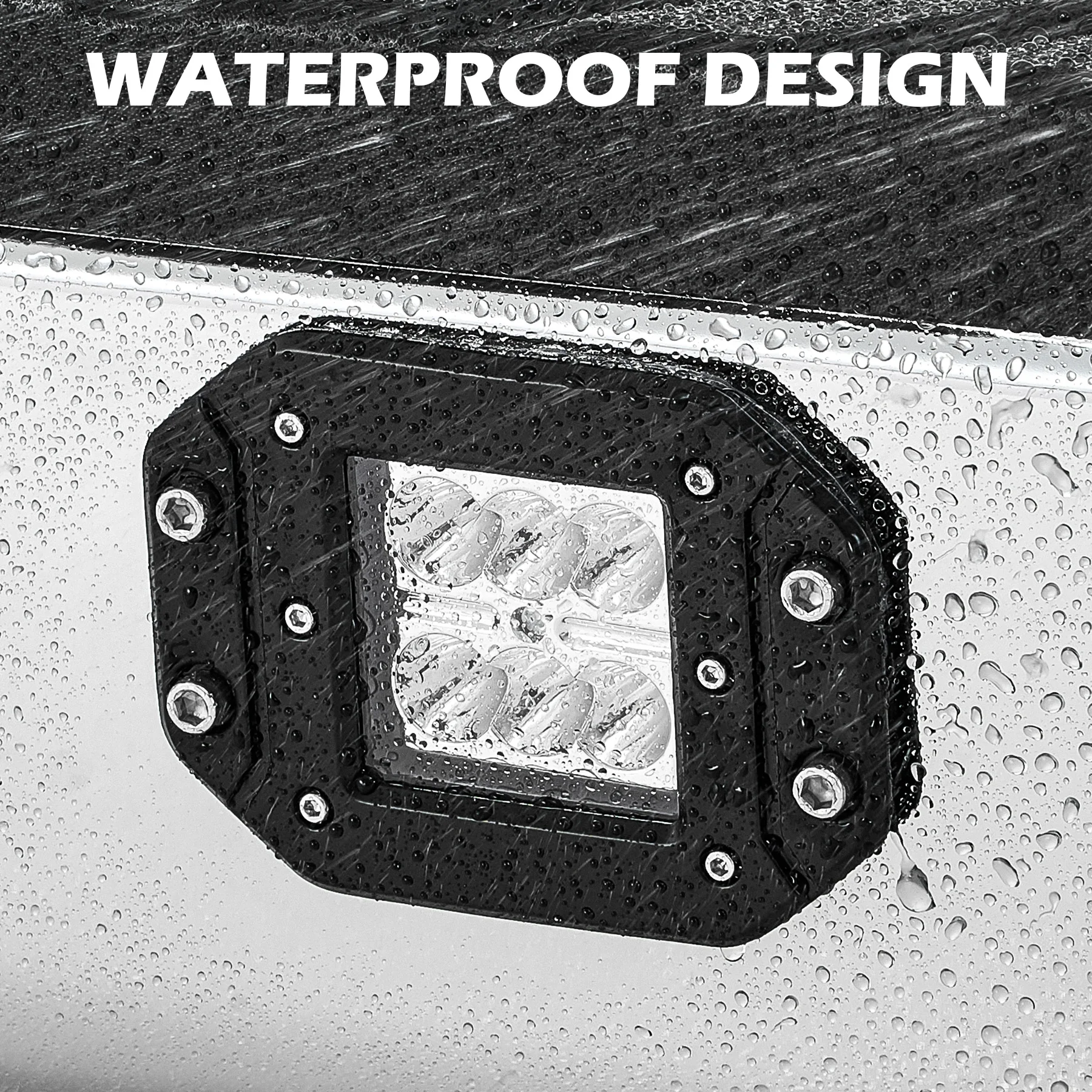 يصلح ل 09-14 فورد F150 F-150 مجموعة المصد الخلفي ث/س ثقوب الاستشعار كروم #5