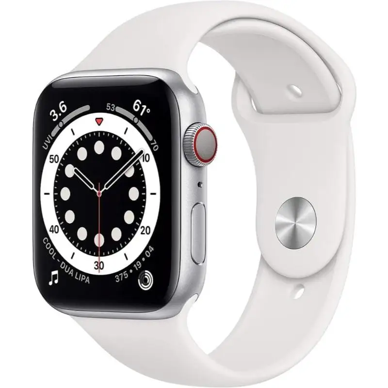 Apple Watch Series 6 Aluminum 44mm A2292 (GPS Only, No Cellular) Silver - Refurbished Good Condition
