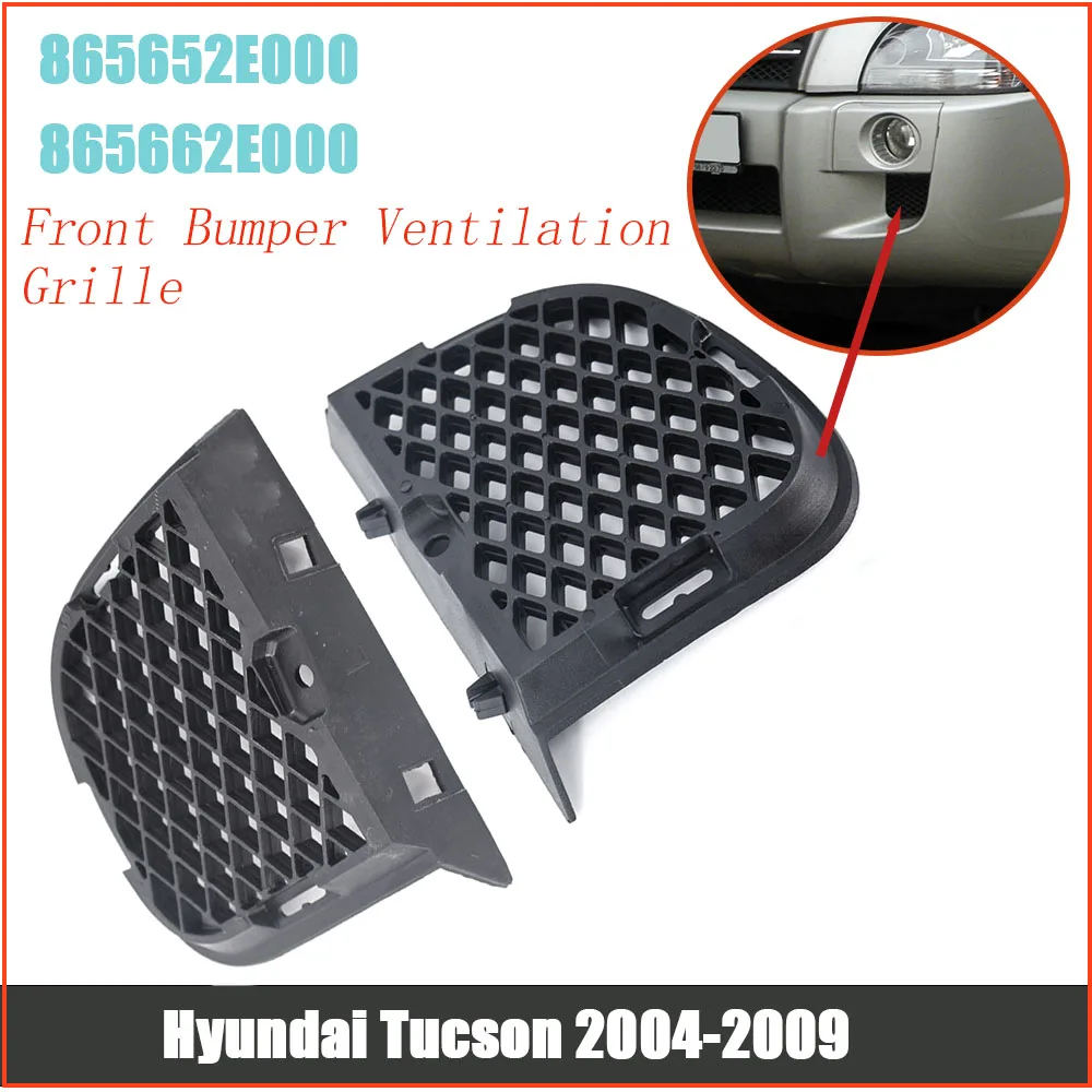 86566-2E000 Front Grille Fog Light Cover 86565-2E000 For Hyundai Tucson 2004 2005 2006 2007 2008 2009 Car Air Vent Grille Cover