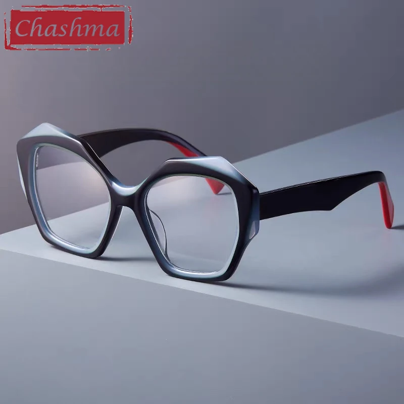 Chashma Prescription Glasses Acetate Optical Eyewear Women Big Fashion Spectacles High End Eyeglasses Frames for Myopia Lenses