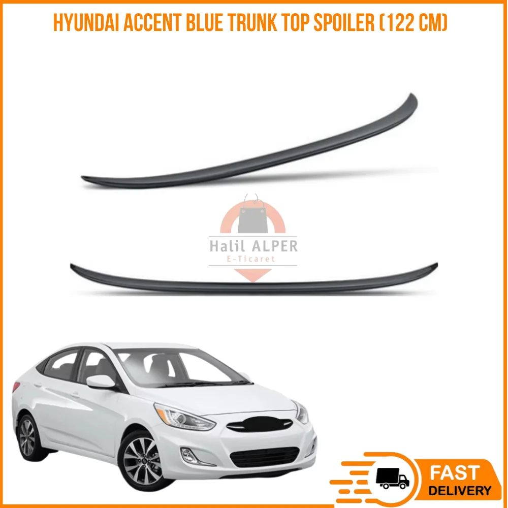 For Hyundai Accent Blue Trunk Top Spoiler (122 cm) affordable car parts high quality satisfaction fast shipping