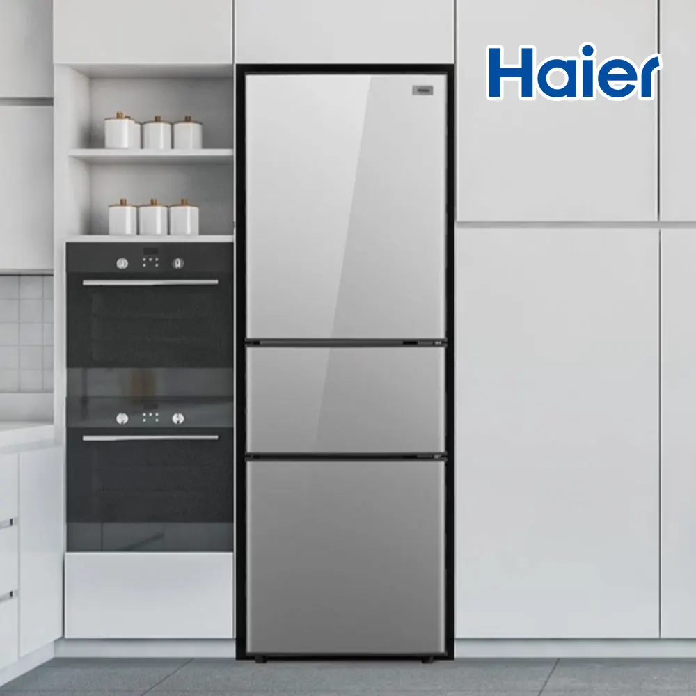 Haier 3-door general small smart combination refrigerator 190L _ door-to-door installation HRBA212MDS