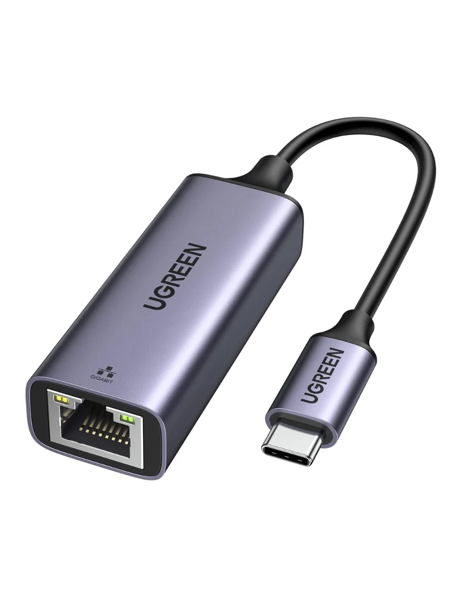 Ugreen USB C Gigabit Ethernet 1000 Mbps Adapter Gray