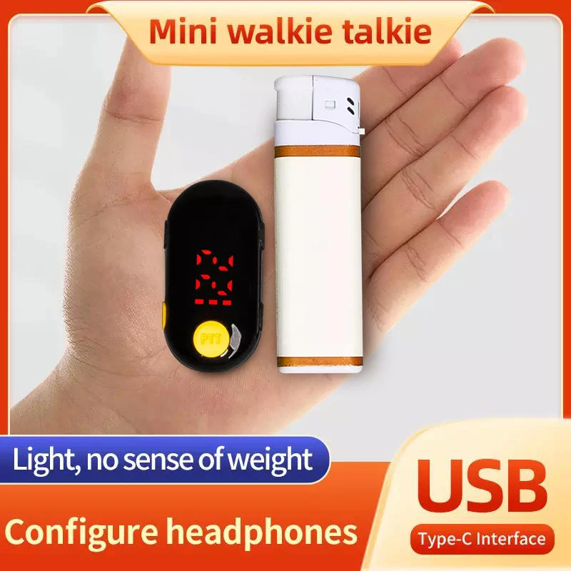 Mini Walkie-Talkie for Restaurant And Hotel Use 0.5W License-Free Long Battery Life 10 Hours Two-Way Radio Compact Size