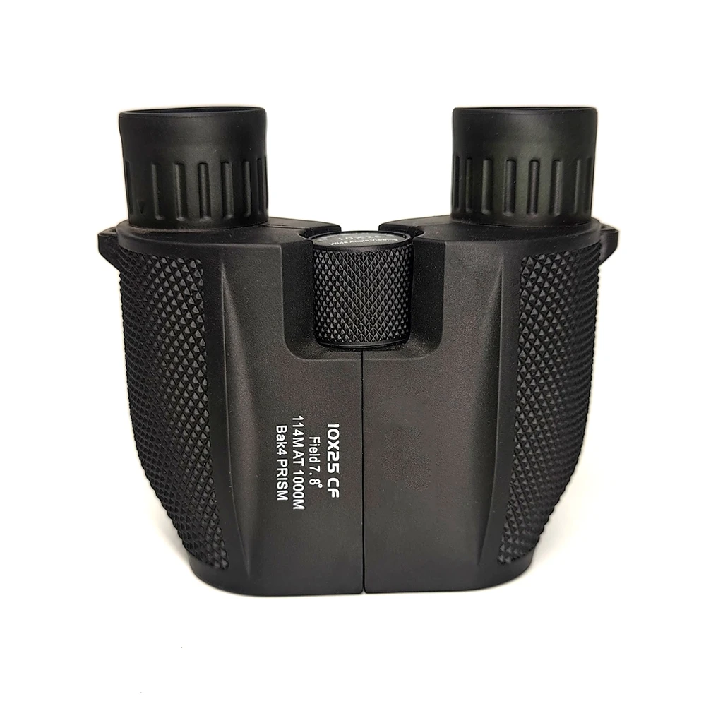 TONTUBE Powerful Binoculars 10x25 Porro BAK4 Mini Binoculars Portable Telescope for Hunting Camping Survival Equipment