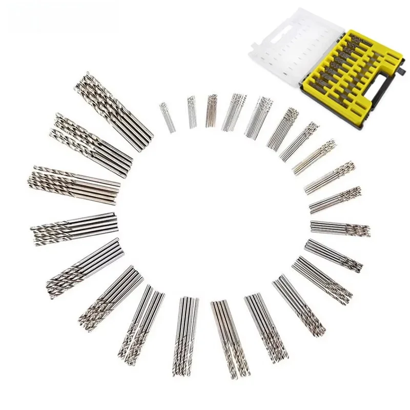 150PC Mini Drill Bit DIY High Speed  Steel Drill Bit Straight Shank Small Twist Drill Set 0.4-3.2mm Micro Hole Opener