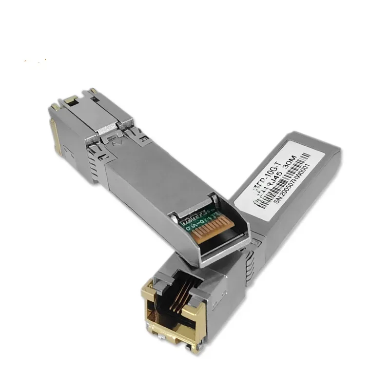 10G SFP+ Fibre 2.5G Miedziane moduły SFP Port optyczny Przełącznik portu Ethernet RJ45 Gigabitowy moduł nadawczo-odbiorczy — zdjęcie 2